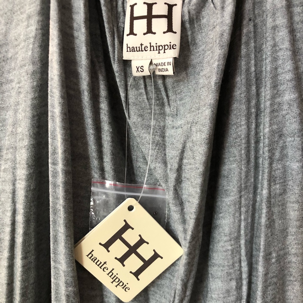 NWT Haute Hippie Beaded Strap TankTop XS Gray - Picture 6 of 7